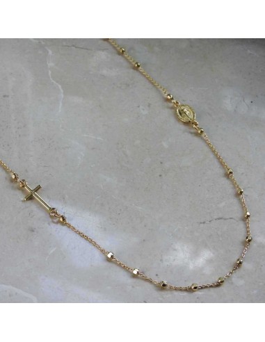 Choker Rosenkranzkette aus 925er Sterlingsilber