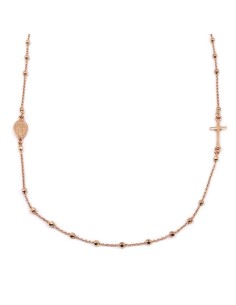 Sterling Silver Rosary Choker Necklace 2
