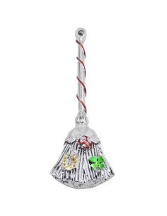 Silver Resin Lucky Broom