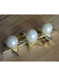 Gold Plated Resin Stars Candle Holder  2