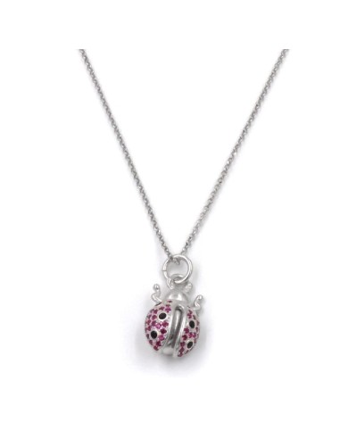 Collana con Ciondolo Coccinella in Argento 925...