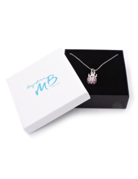 Bracciale Catena Donna in Argento 925 Rodiato con Ciondolo Doppio Cuore