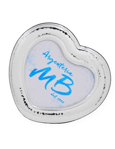 Herz-Fotorahmen zum 25 Hochzeitstag 12x12 cm