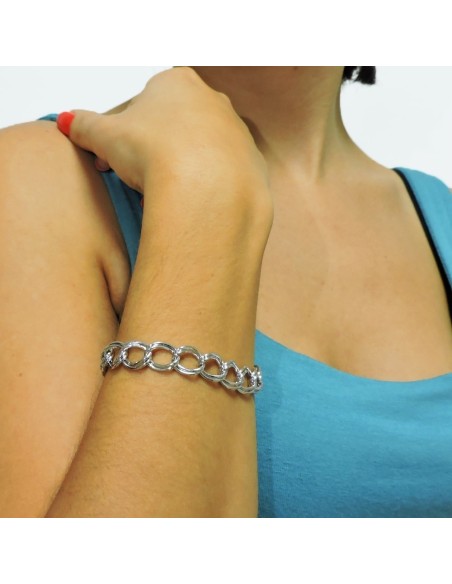 Bracciale Grumetta Doppio Filo in Argento 925  