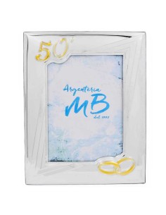 Cornice Portafoto 50 Anniversario Nozze cm 13 x 18 2