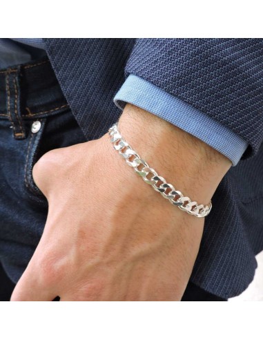 Panzerarmband für Herren aus 925er Sterlingsilber