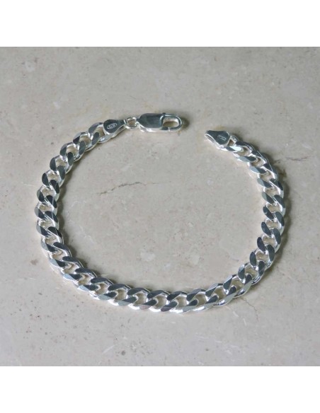 Panzerarmband für Herren aus 925er Sterlingsilber