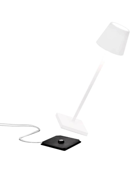 Zafferano Poldina Pro Micro Tischlampe Weiss
