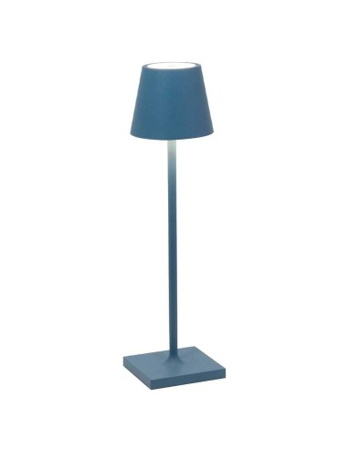 Zafferano Poldina Pro Micro Table Lamp Capri Blue