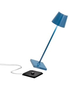 Zafferano Poldina Pro Micro Tischlampe Capriblau 2