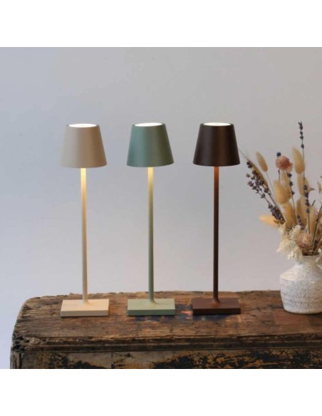 Zafferano Poldina Pro Micro Table Lamp Capri Blue