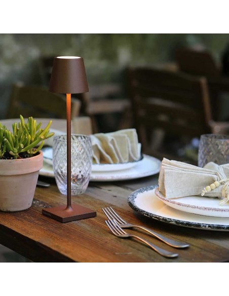 Zafferano Poldina Pro Micro Table Lamp Corten