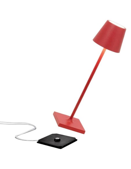 Poldina Pro Micro Lampada da Tavolo LED Dimmerabile - Rosso