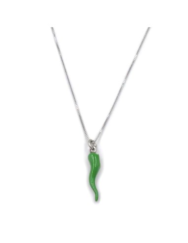 Collana con Ciondolo Corno Portafortuna in...