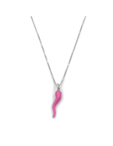 Collana con Ciondolo Corno Portafortuna in...