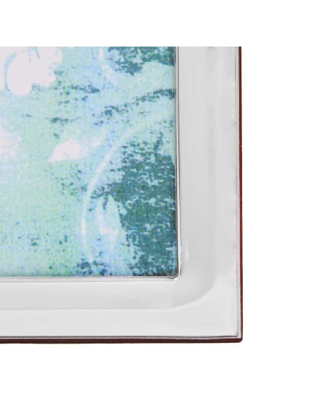 Picture Frame 7x9 Glossy Silver Frame Tight Band