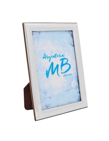 Portafoto 10x15 Cornice in Argento Lucido Fascia Stretta