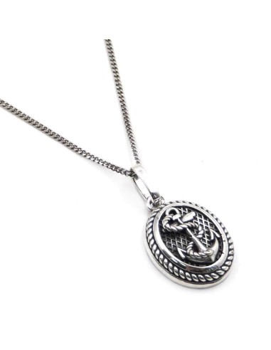 Collana Grumetta in Argento 925 con Ciondolo...
