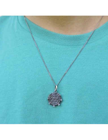 Men's Sterling Silver Curb Necklace with...