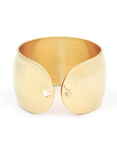 Polished Gold Plated 925 Sterling Silver Cuff...