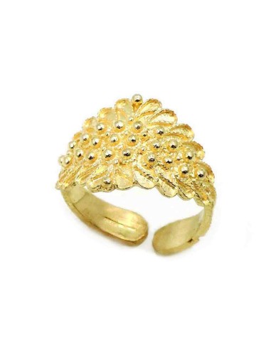 Sardinian Faith Ring in Gold Plated 925 Sterling Silver 