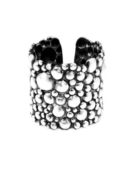 925 Sterling Silver Bubbles Band Ring 
