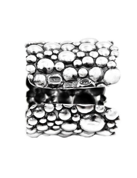 Anello Bollicine Fascia in Argento 925 