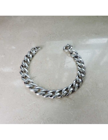 Panzerkette Armband aus Brüniertem 925er...