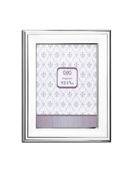 Portafoto 15x20 Cornice in Argento Massiccio 925 con Bordo Inglese