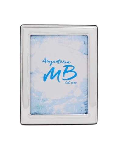 Picture Frame 5x7 Glossy Silver Frame with...
