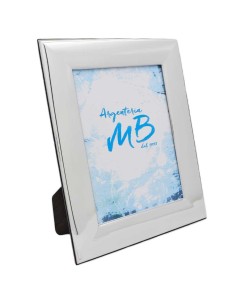 Fotorahmen 13x18 Glänzender Silberner Rahmen Breites Band