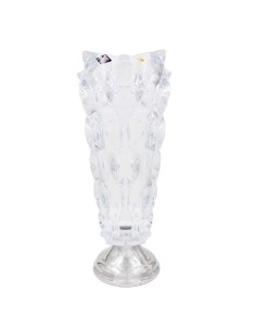 Samba Kristallvase mit Rundem Silbersockel