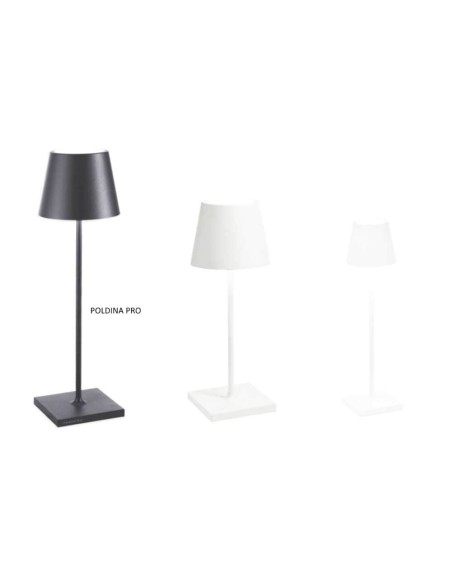 Poldina Pro Lampada da Tavolo LED Dimmerabile - Bianco