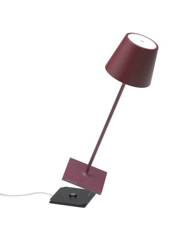 Poldina Pro Lampada da Tavolo LED Dimmerabile - Bordeaux