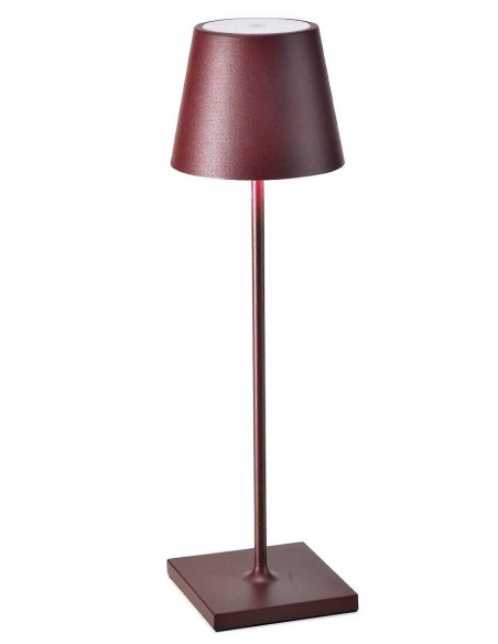 Poldina Pro Lampada da Tavolo LED Dimmerabile - Bordeaux