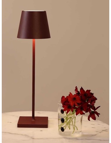 Zafferano Poldina Pro Tischlampe Burgund