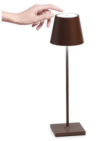 Zafferano Poldina Pro Tischlampe Corten