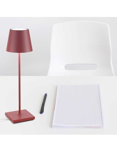 Zafferano Poldina Pro Table Lamp Red