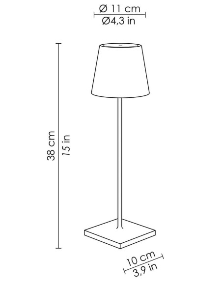 Poldina Pro Lampada da Tavolo LED Dimmerabile - Sabbia