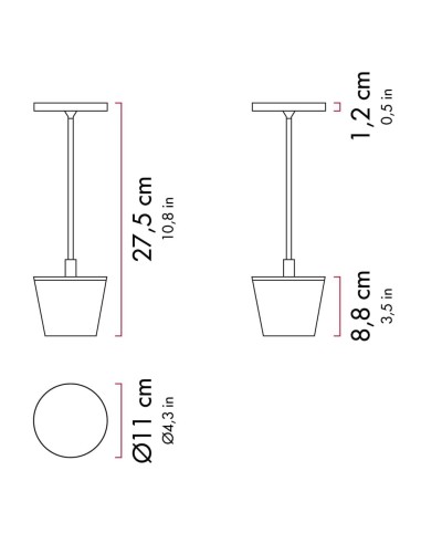Poldina Reverso Lampada da Tavolo LED...