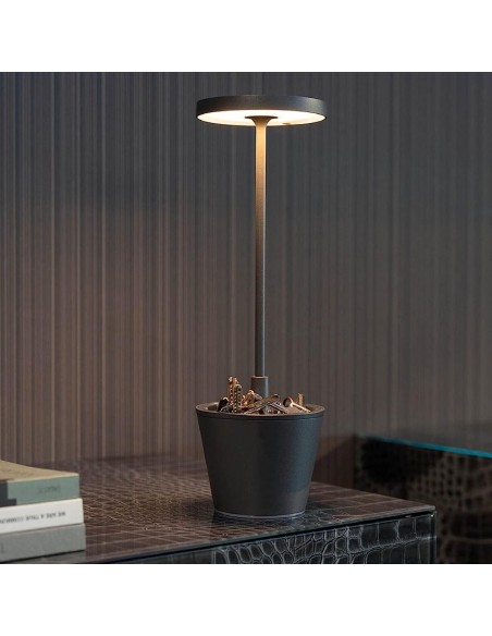 Zafferano Poldina Reverso Table Lamp Sage Green