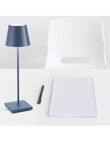 Zafferano Poldina Pro Table Lamp Blue