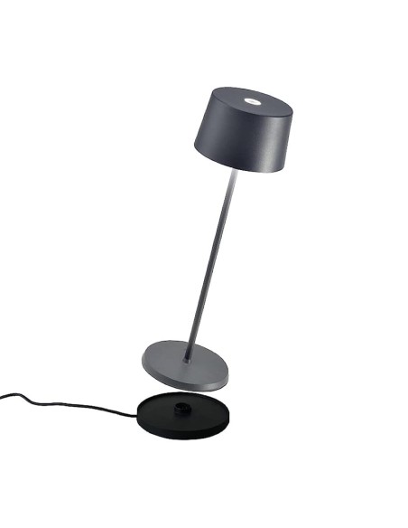 Olivia Pro Lampada da Tavolo LED Dimmerabile - Grigio Scuro