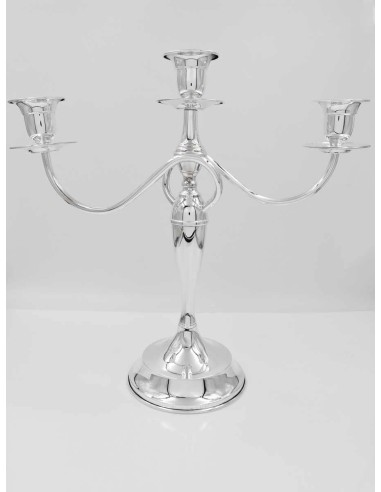 Kandelaber aus 925er Sterlingsilber mit Drei...