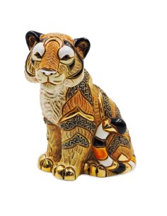 Tigerskulptur aus Keramik De Rosa Rinconada 