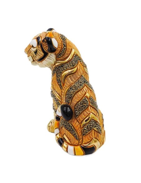Tigerskulptur aus Keramik De Rosa Rinconada 
