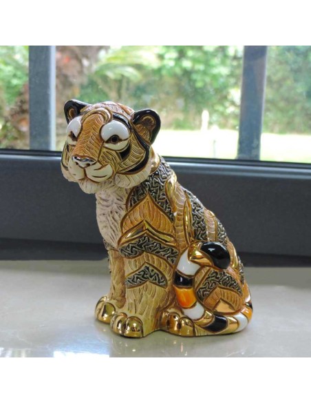 Tigerskulptur aus Keramik De Rosa Rinconada 