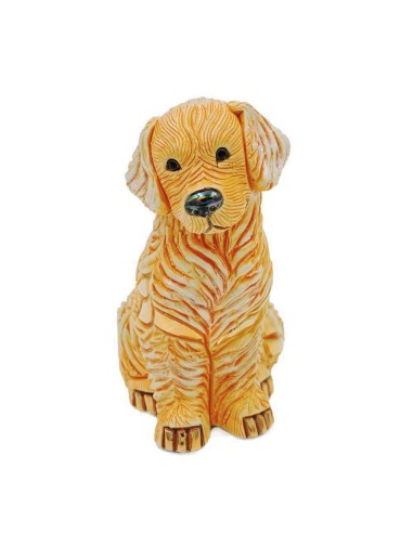 Golden Retriever Scultura in Ceramica De Rosa...