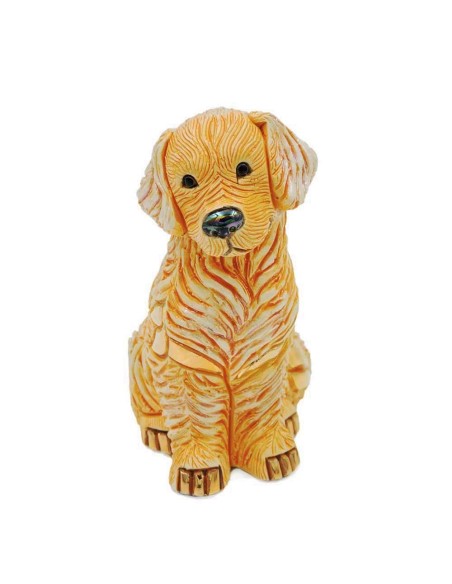 Golden Retriever Scultura in Ceramica De Rosa Rinconada