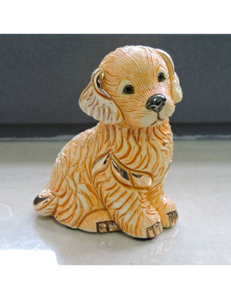 Golden Retriever Welpe Keramikskulptur De Rosa Rinconada 